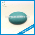 High Quality Flat Oval Synthetic Turquoise Rough Stone